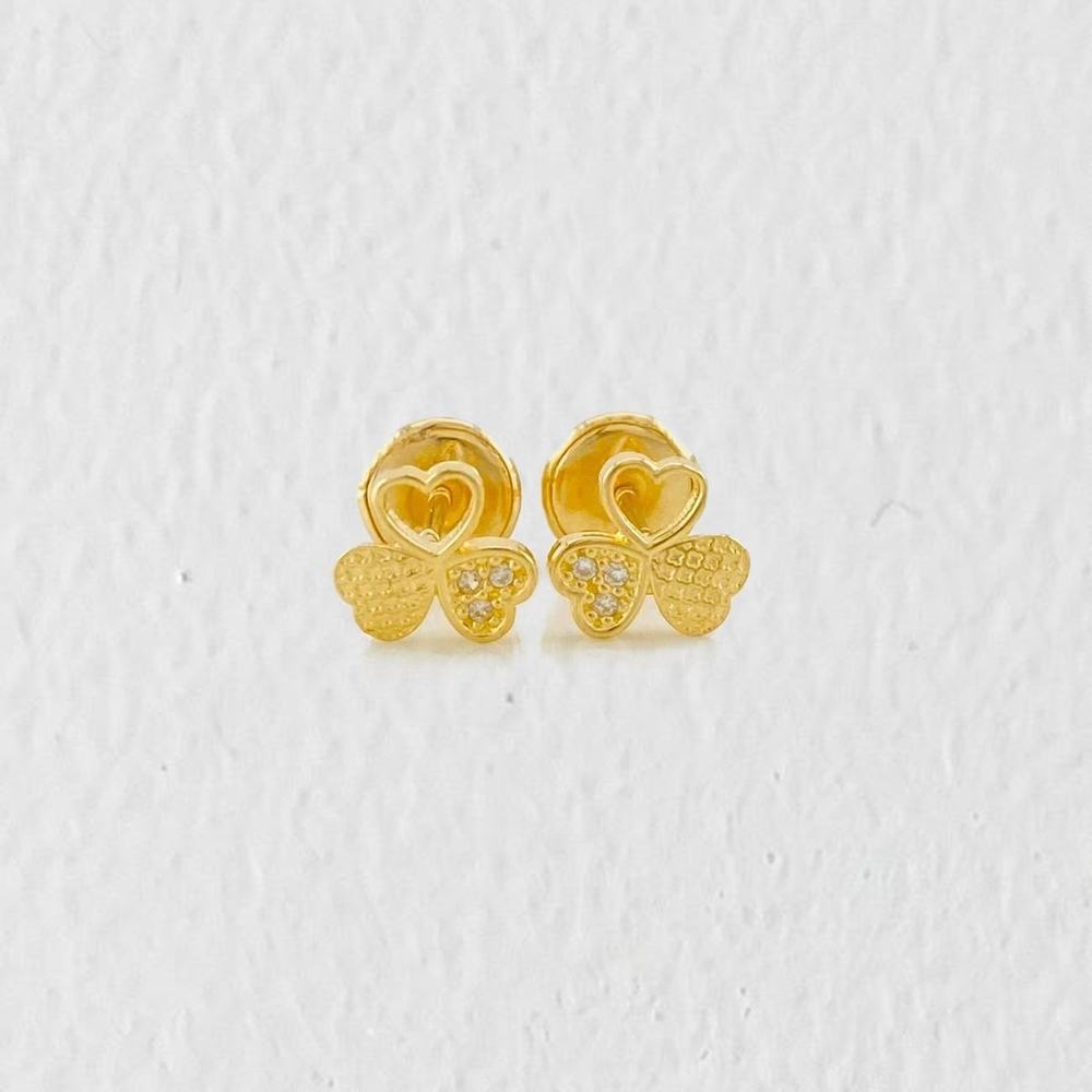Topos Trebol 0.8g / 6mm Oro Amarillo 18K