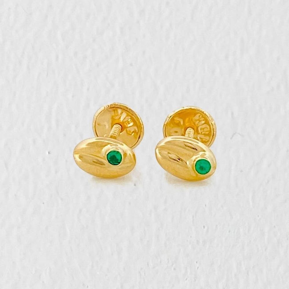 Topos Grano de Café 0.55g / 4.3mm Oro Amarillo 18K