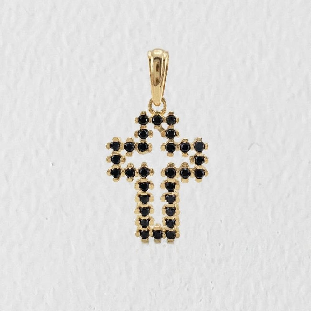 Dije Cruz Silueta 2.3gr / 2.9cm / Oro Amarillo 18K