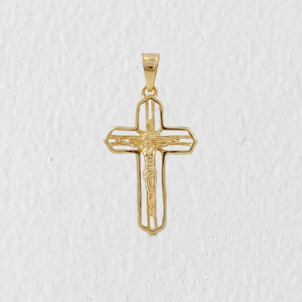 Dije Cruz 2.15 g / 3.5 cm Oro Amarillo 18K