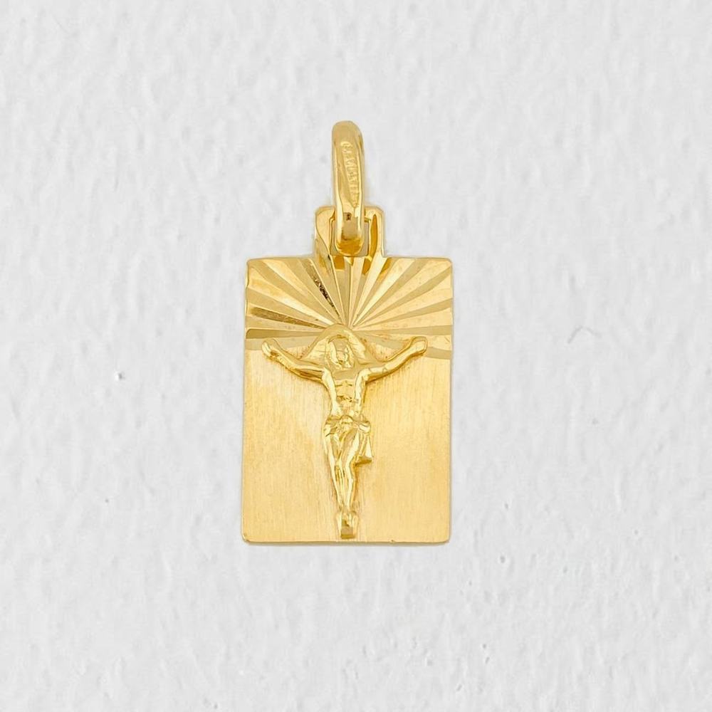 Dije Cristo 2.9g / 2.5cm Oro Amarillo 18K