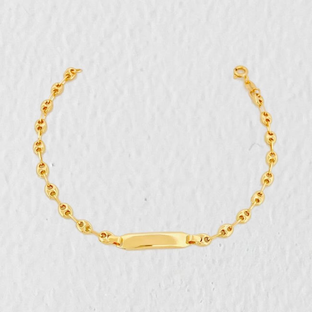 Pulso Bebé GC Placa Rectangular 1.85g / 14.7cm / 3.5mm Oro Amarillo 18K