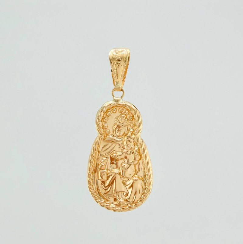 Dije Virgen del Carmen en oro amarillo 18K
