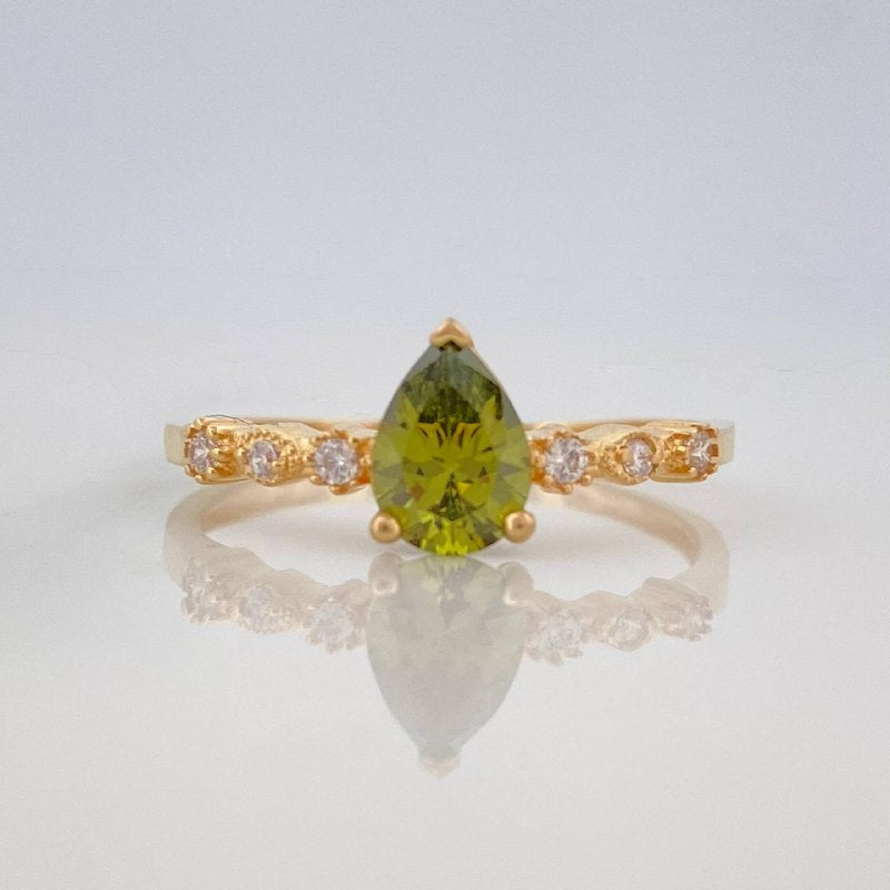 Anillo Solitario Gota 2.15 g