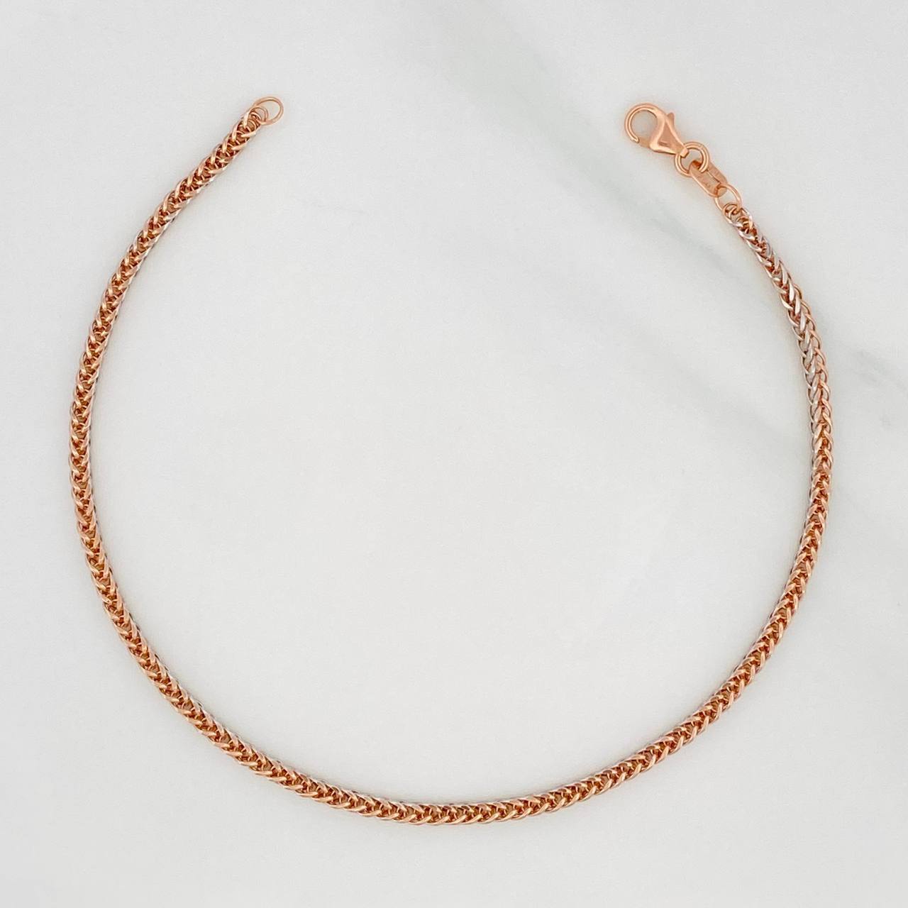 Pulso Franco dos oros en oro blanco y rosa 18K