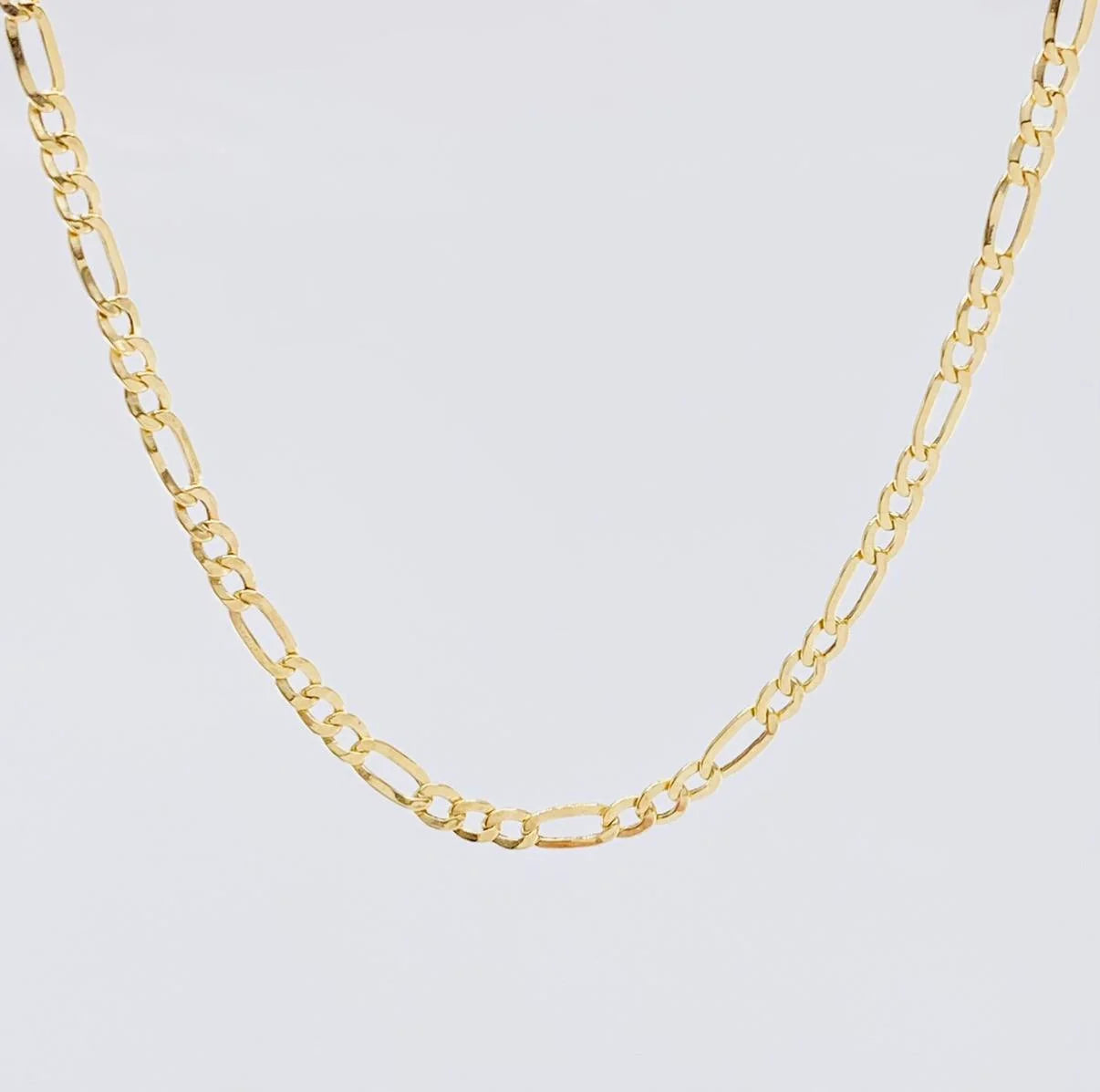 Cadena Fígaro de oro amarillo 18K, 60 cm