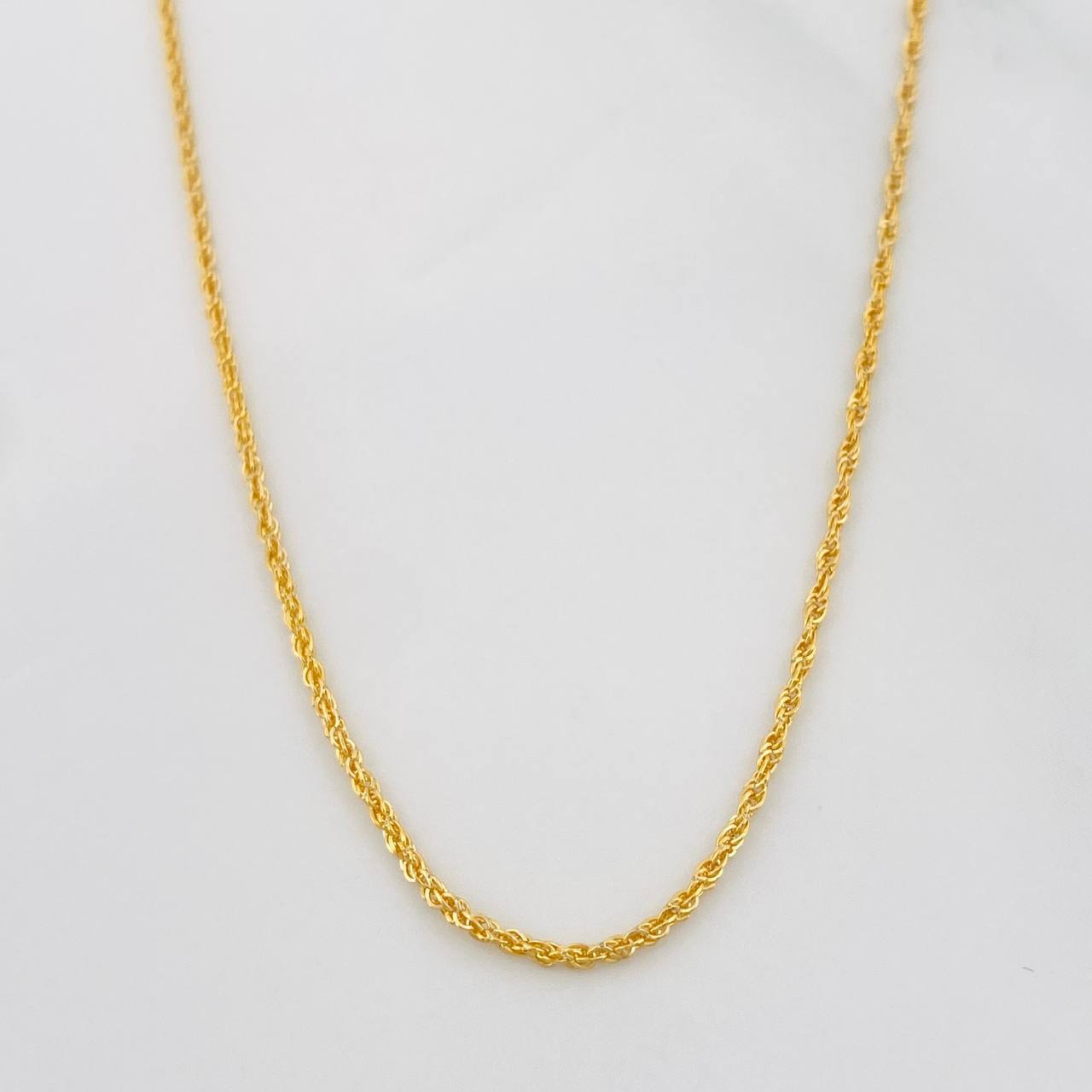 Cadena Lazo de oro amarillo 18K de 60 cm