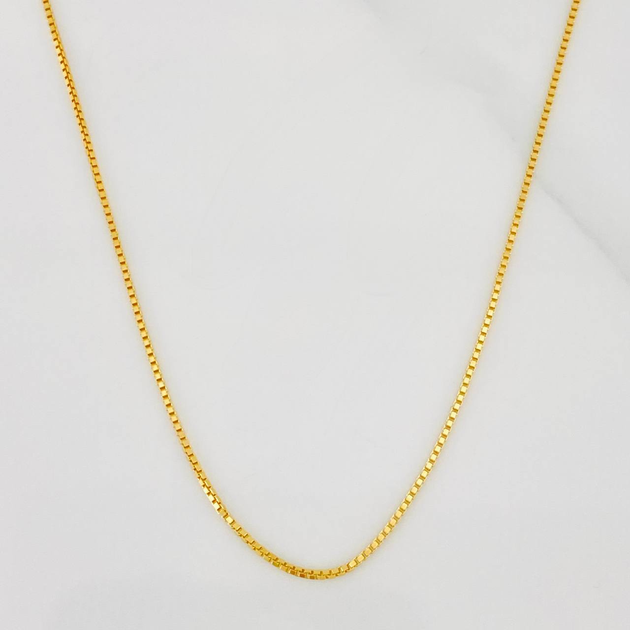 Cadena Veneciana de oro amarillo 18K de 45 cm