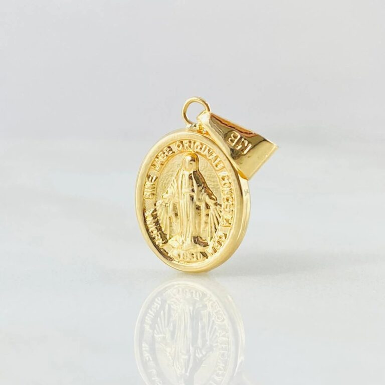 Dije Virgen Milagrosa en oro 18K