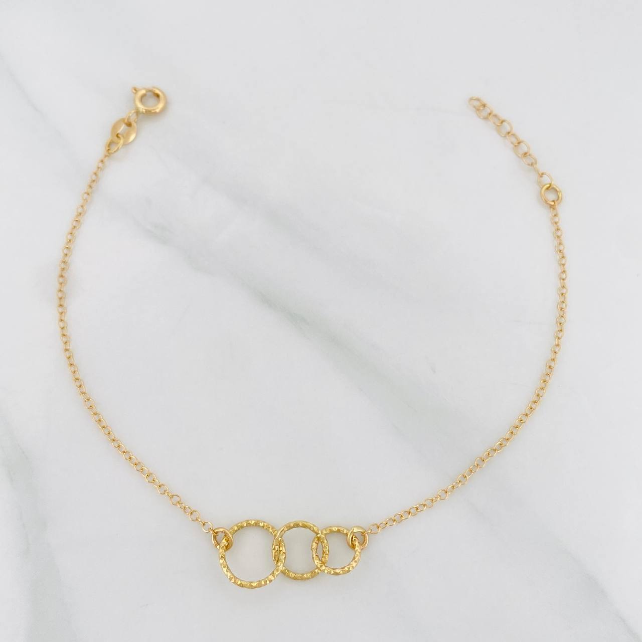 Pulso Modulable Aro Seguido en oro amarillo 18K