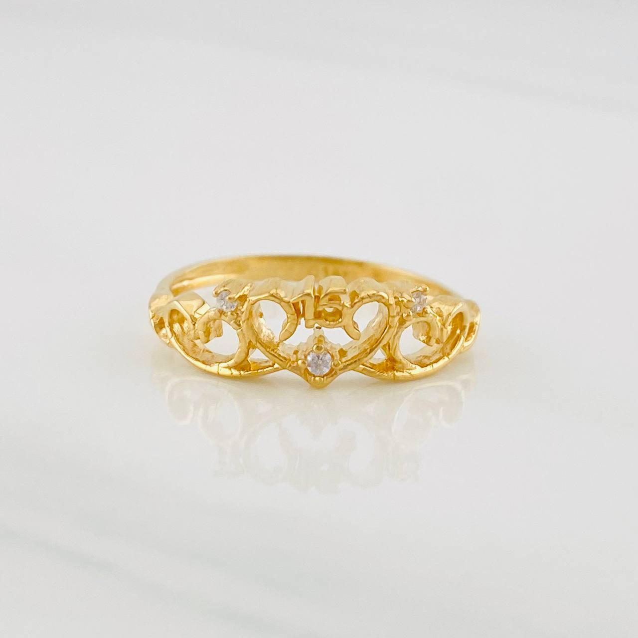 Anillo 15s 2.45g / T7 3/4 Oro Amarillo 18K - Oro Amarillo / 2.45 / 7 3/4