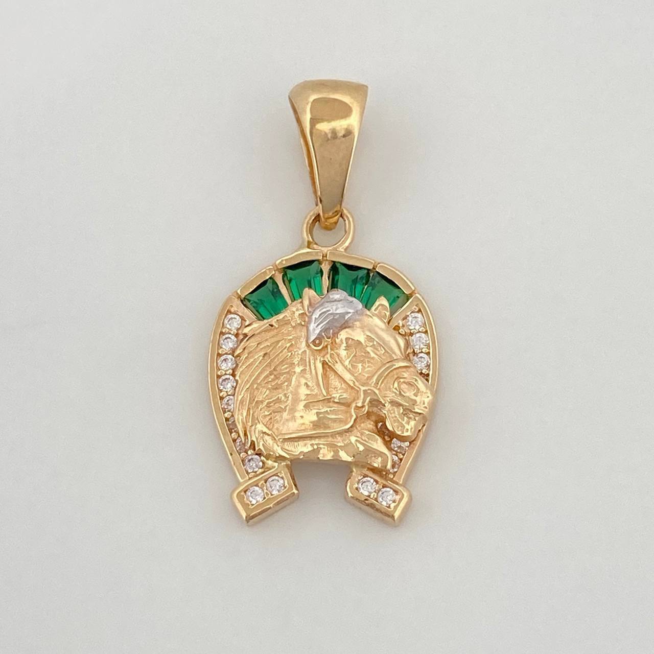 Dije Herradura Caballo en dos oros 18K