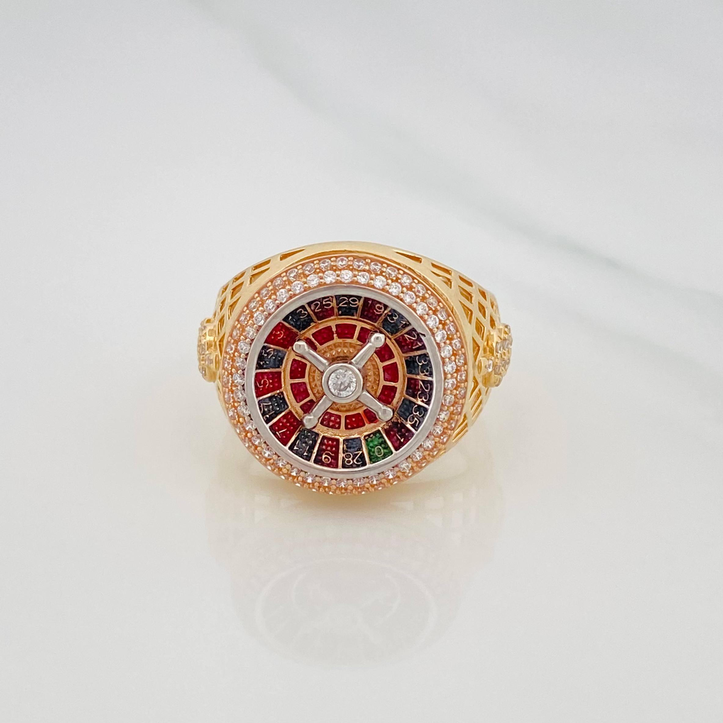 Anillo Ruleta Casino 10.55g