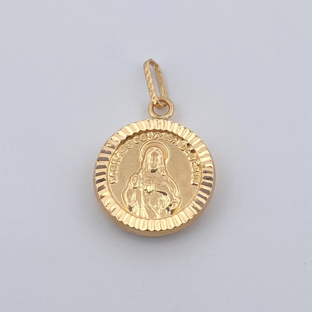Dije Sagrado Corazón de Jesús en oro amarillo 18K