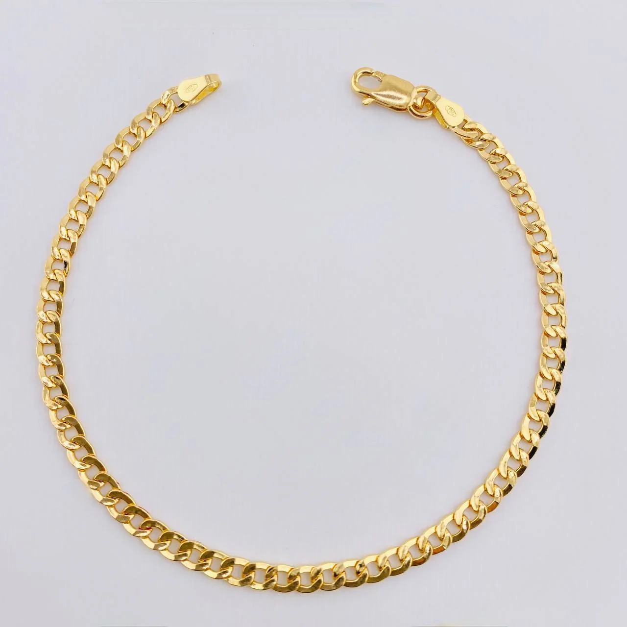 Pulso Cubano de oro amarillo 18K